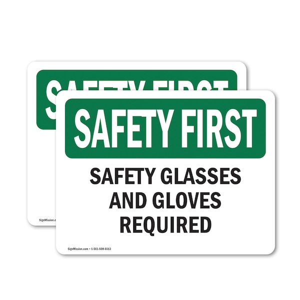 Signmission 7 in Height, 10 in Width, Vinyl Decal, Rectangle OS-2PACK-SF-D-710-L-10903 - main